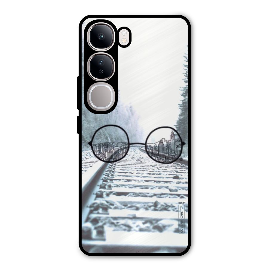 Tracks And Specs Metal Back Case for Vivo Y300