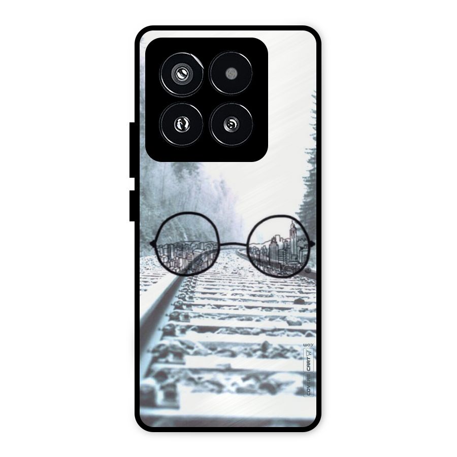 Tracks And Specs Metal Back Case for Xiaomi 14 Pro