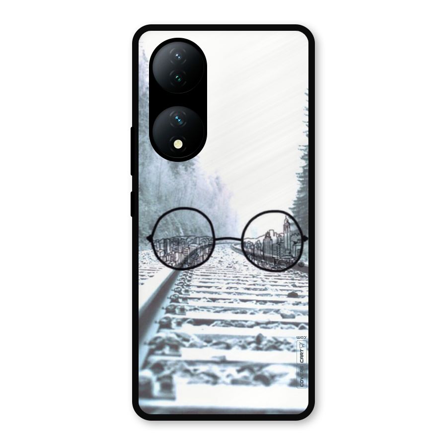 Tracks And Specs Metal Back Case for iQOO Z7s