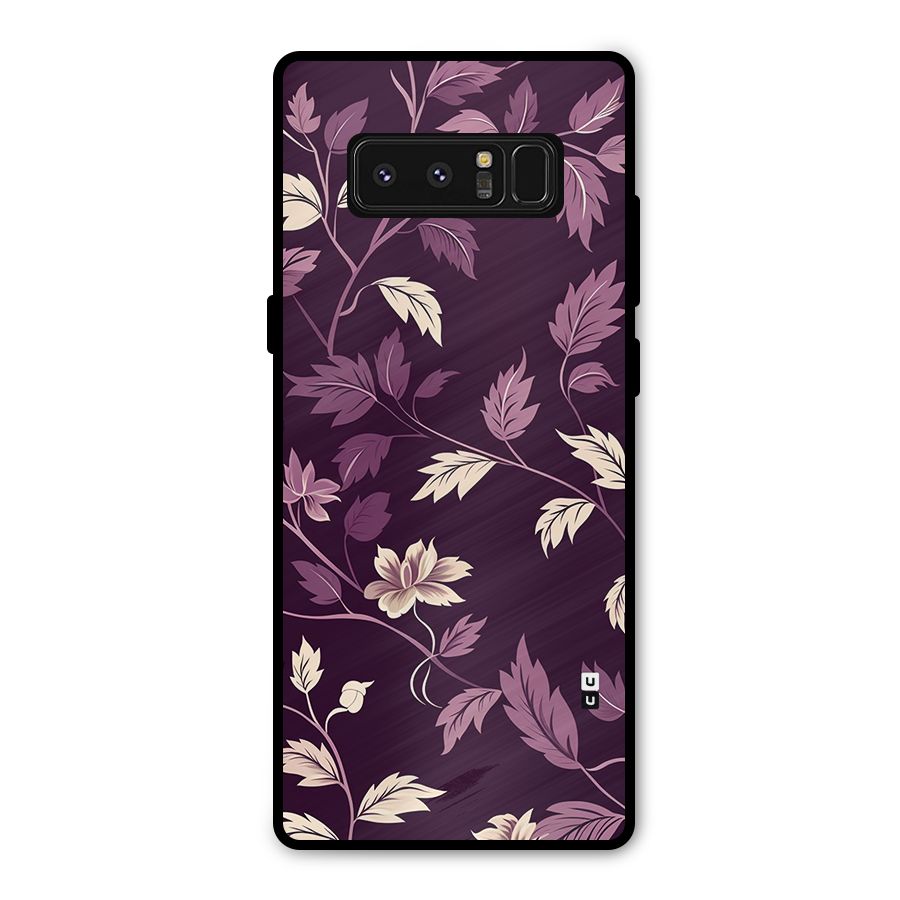 Traditional Florals Metal Back Case for Galaxy Note 8