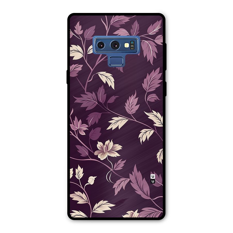 Traditional Florals Metal Back Case for Galaxy Note 9