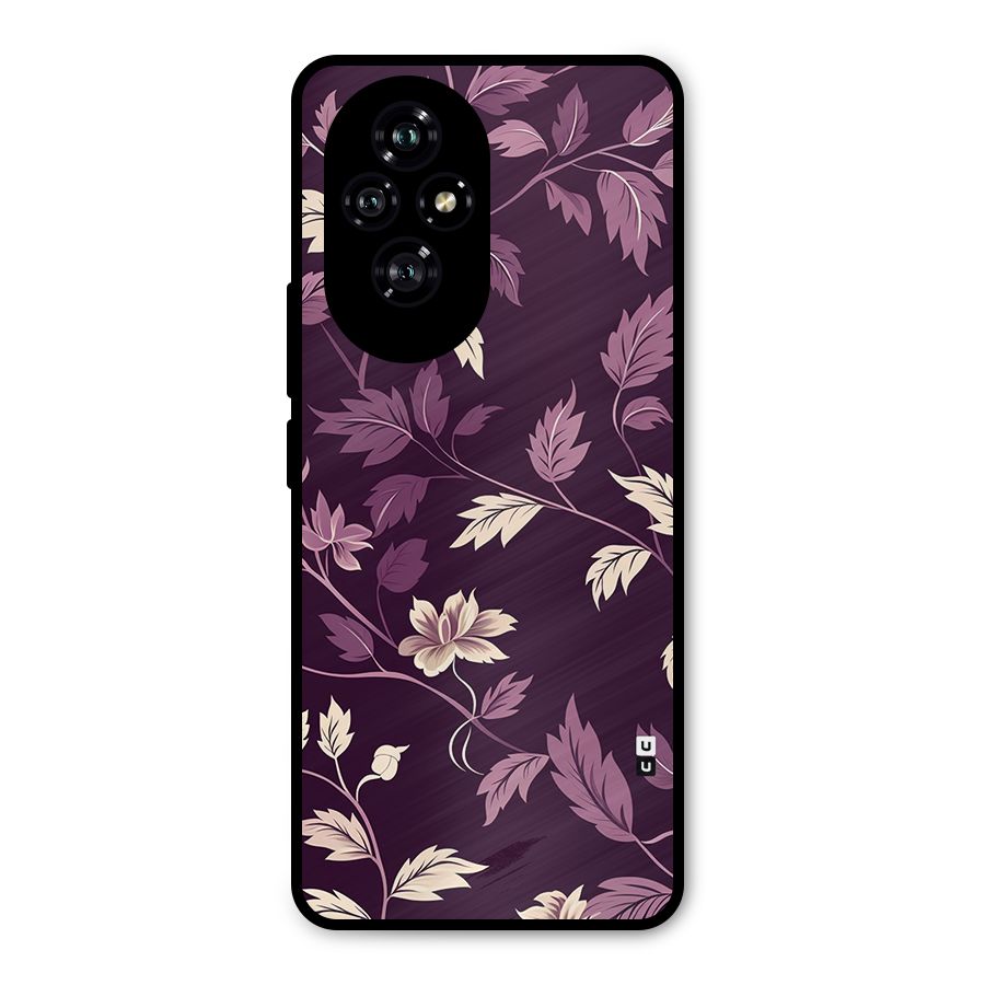 Traditional Florals Metal Back Case for Honor 200