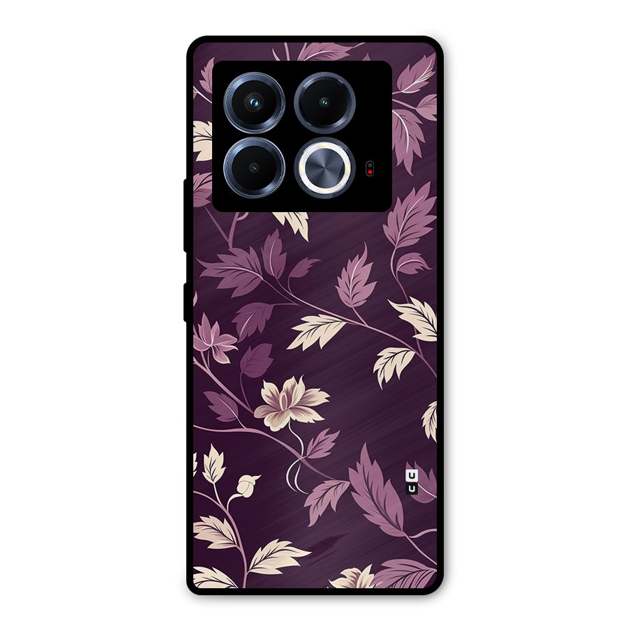 Traditional Florals Metal Back Case for Infinix Note 40 5G