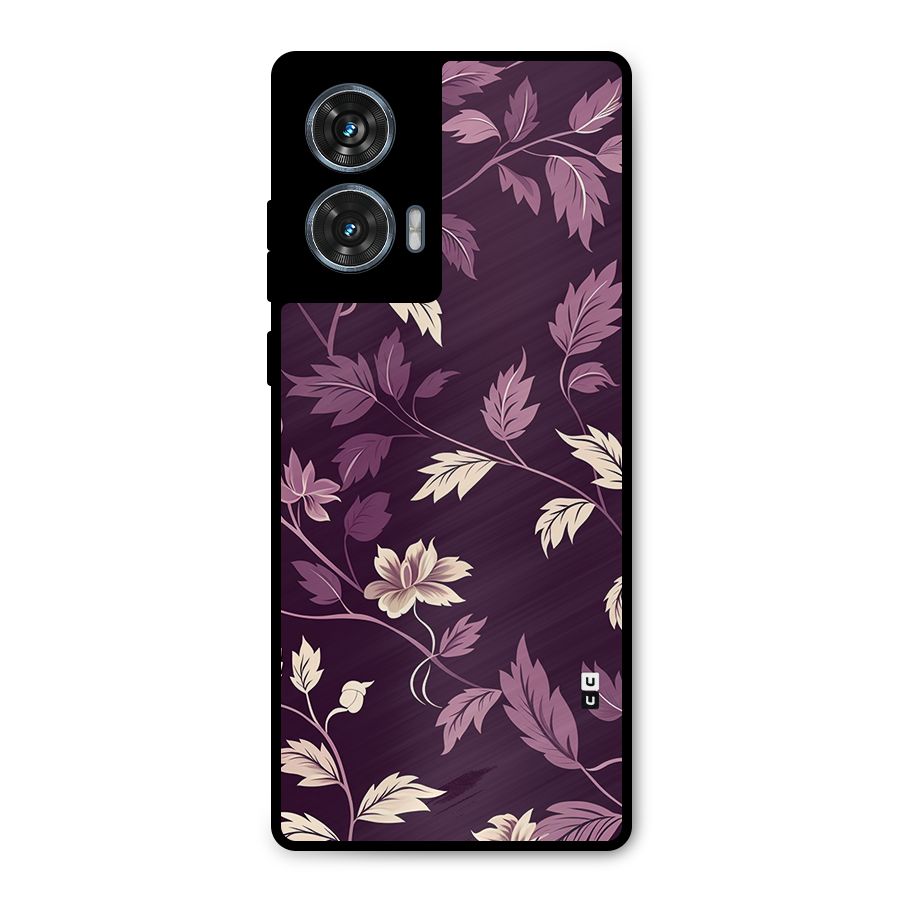 Traditional Florals Metal Back Case for Motorola Edge 50 Fusion