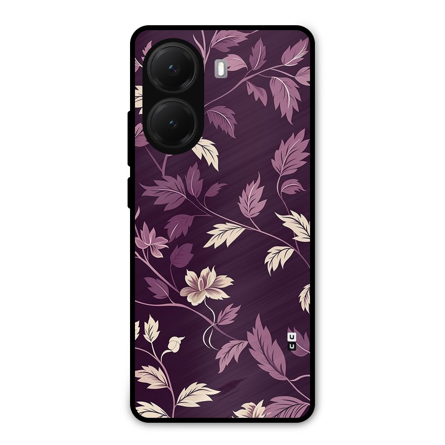 Traditional Florals Metal Back Case for Poco X7 Pro