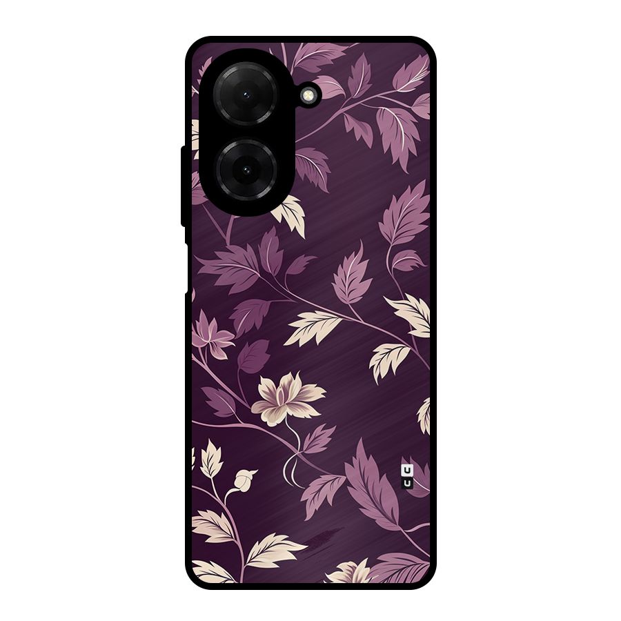 Traditional Florals Metal Back Case for Redmi A5 4G