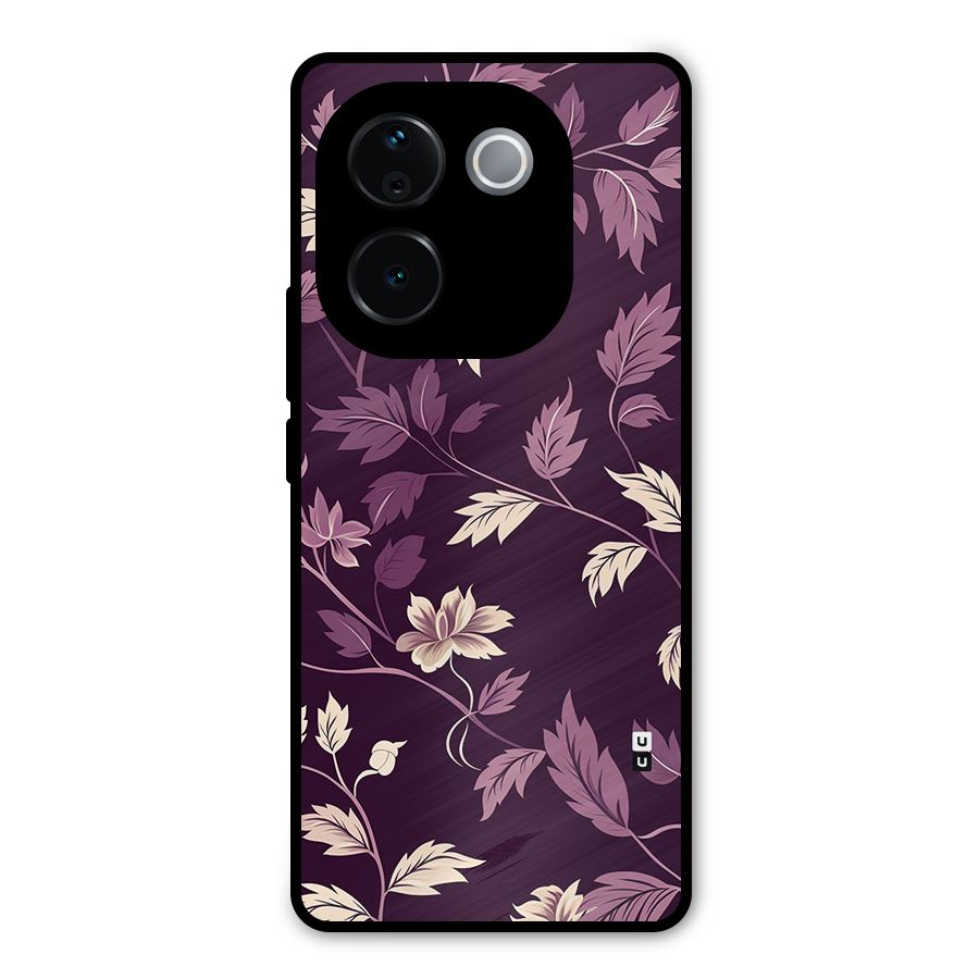 Traditional Florals Metal Back Case for Vivo T3 Pro