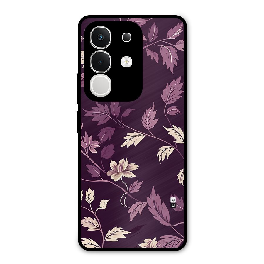 Traditional Florals Metal Back Case for Vivo T4x