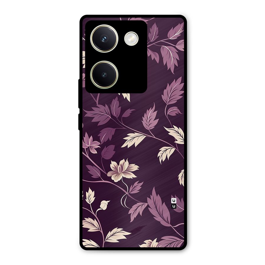 Traditional Florals Metal Back Case for Vivo Y200 Pro