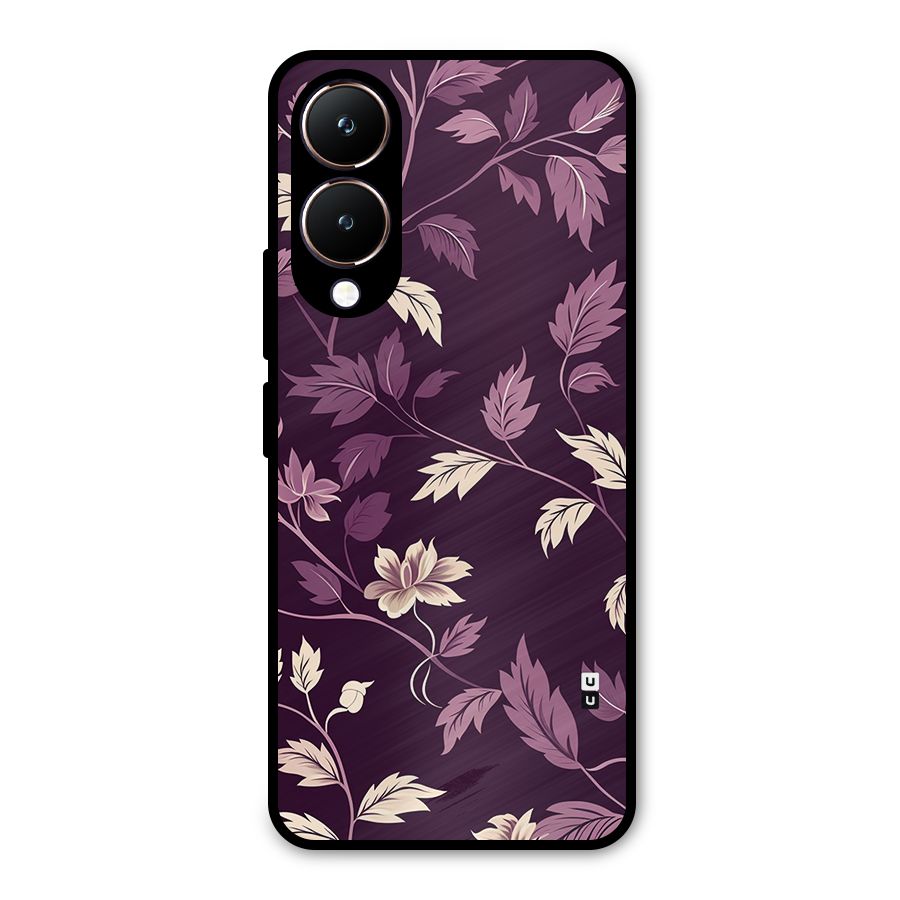 Traditional Florals Metal Back Case for Vivo Y28