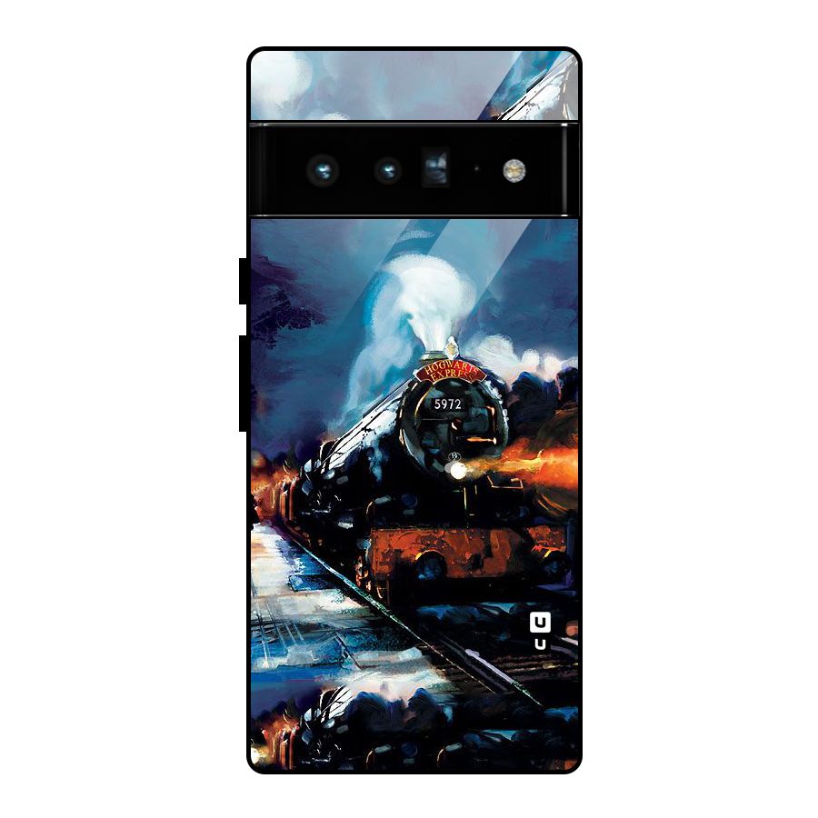 Train Art Glass Back Case for Google Pixel 6 Pro