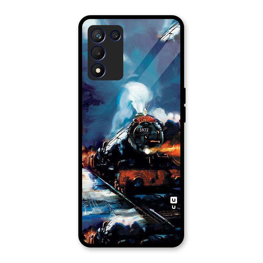 Train Art Glass Back Case for Realme 9 5G Speed