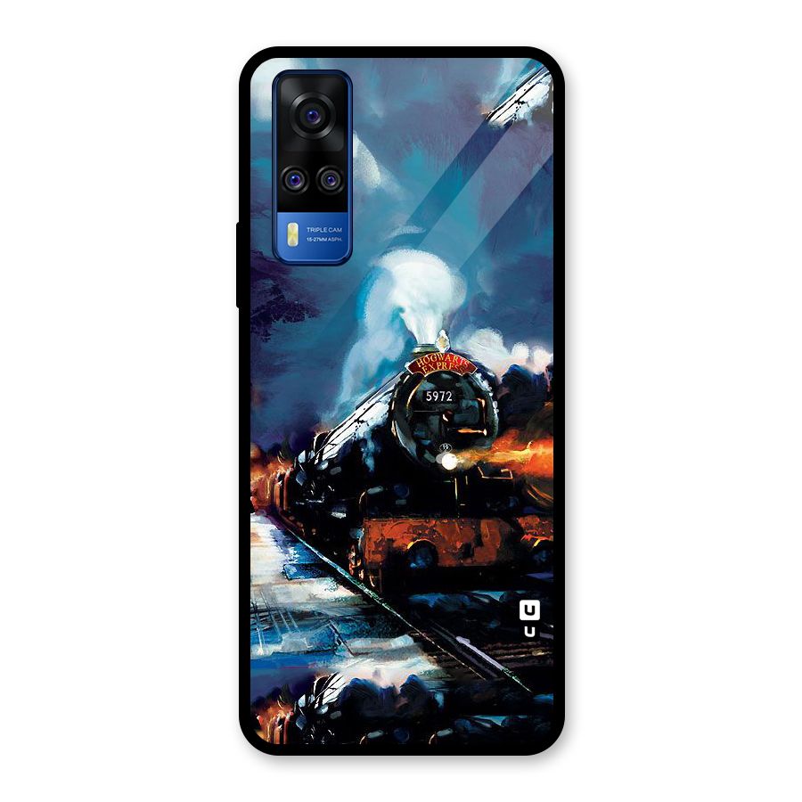 Train Art Glass Back Case for Vivo Y31