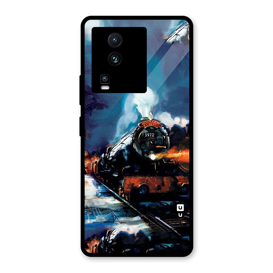 Train Art Glass Back Case for Vivo iQOO Neo 7 Pro