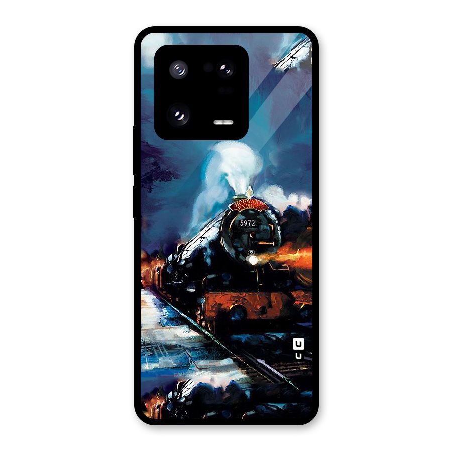 Train Art Glass Back Case for Xiaomi 13 Pro