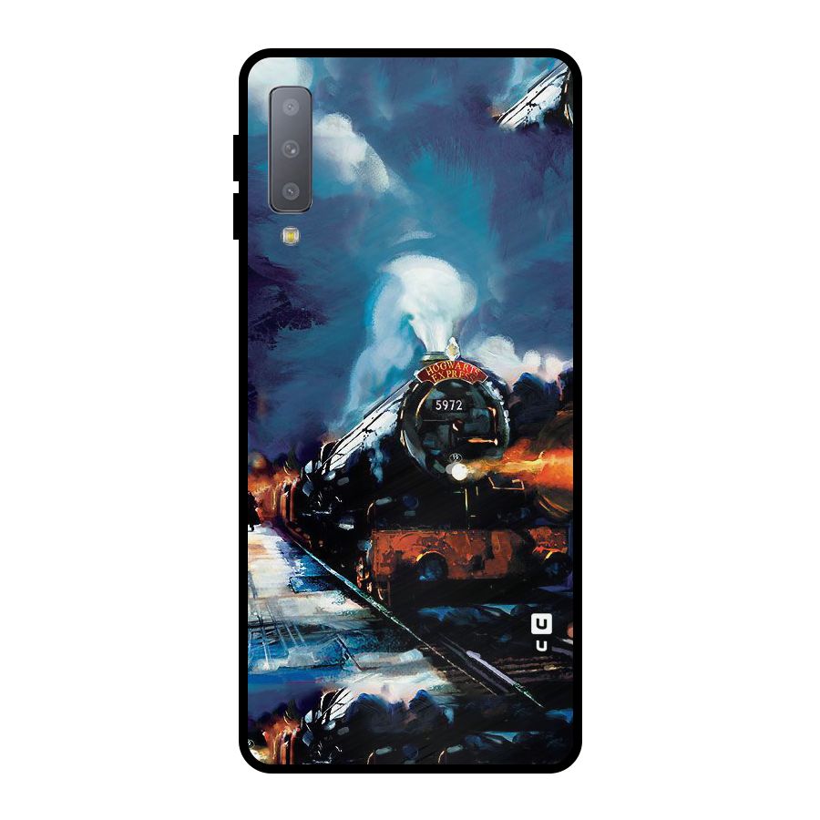 Train Art Metal Back Case for Galaxy A7 (2018)