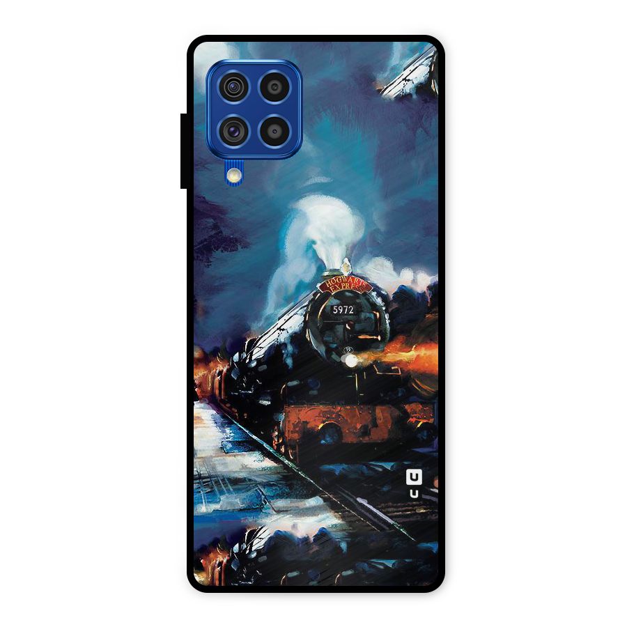 Train Art Metal Back Case for Galaxy F62