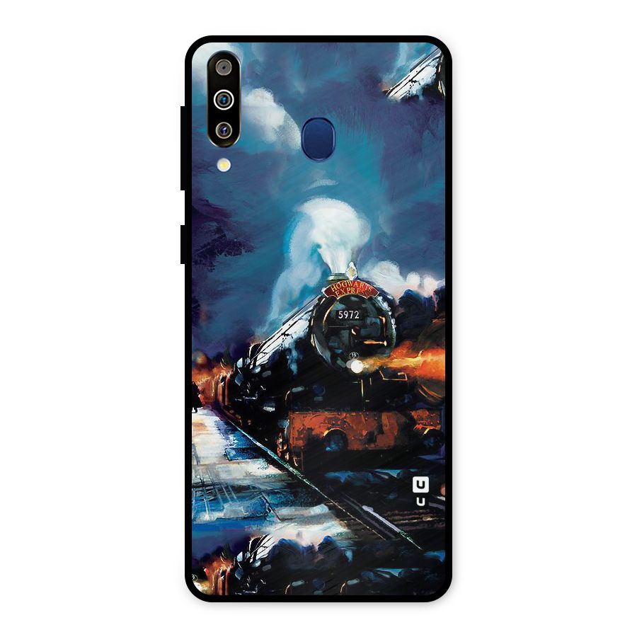 Train Art Metal Back Case for Galaxy M30
