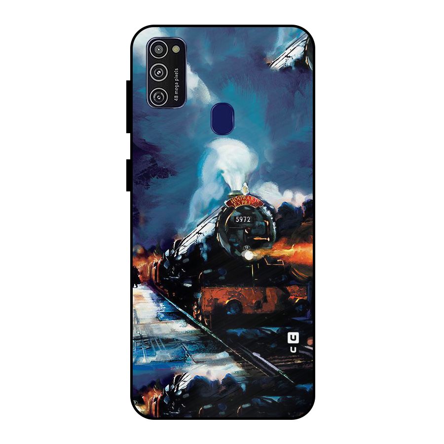 Train Art Metal Back Case for Galaxy M30s
