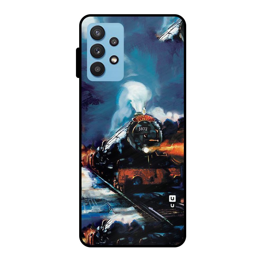 Train Art Metal Back Case for Galaxy M32 5G