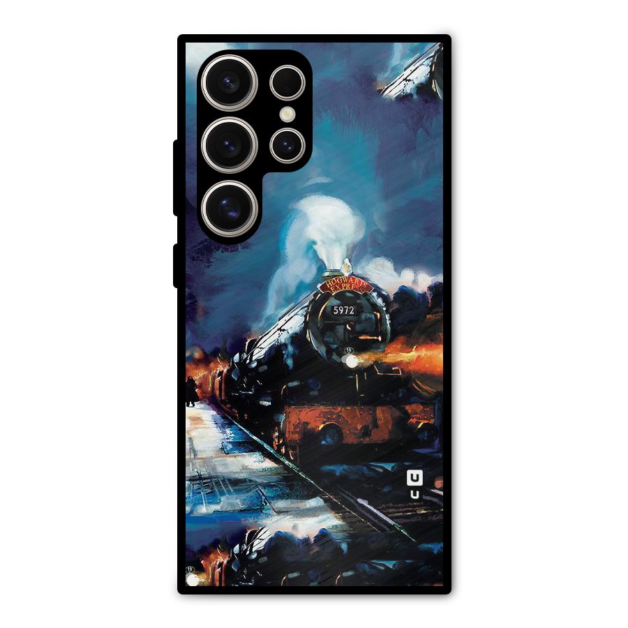 Train Art Metal Back Case for Galaxy S24 Ultra