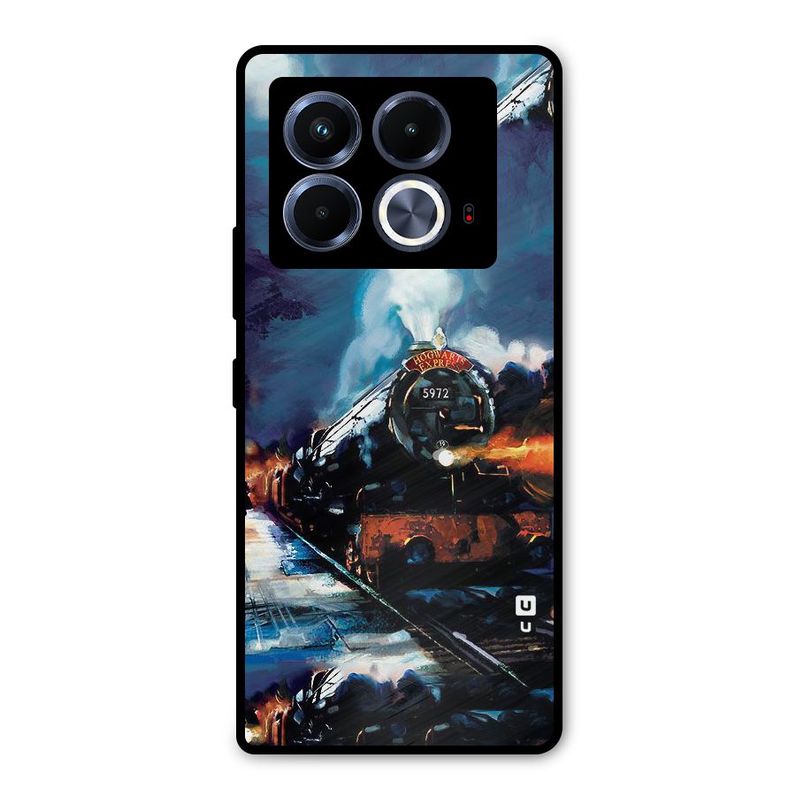 Train Art Metal Back Case for Infinix Note 40 5G