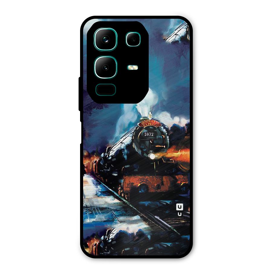 Train Art Metal Back Case for Infinix Note 50x