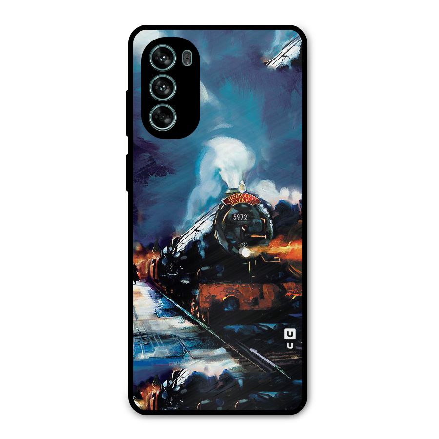 Train Art Metal Back Case for Moto G62