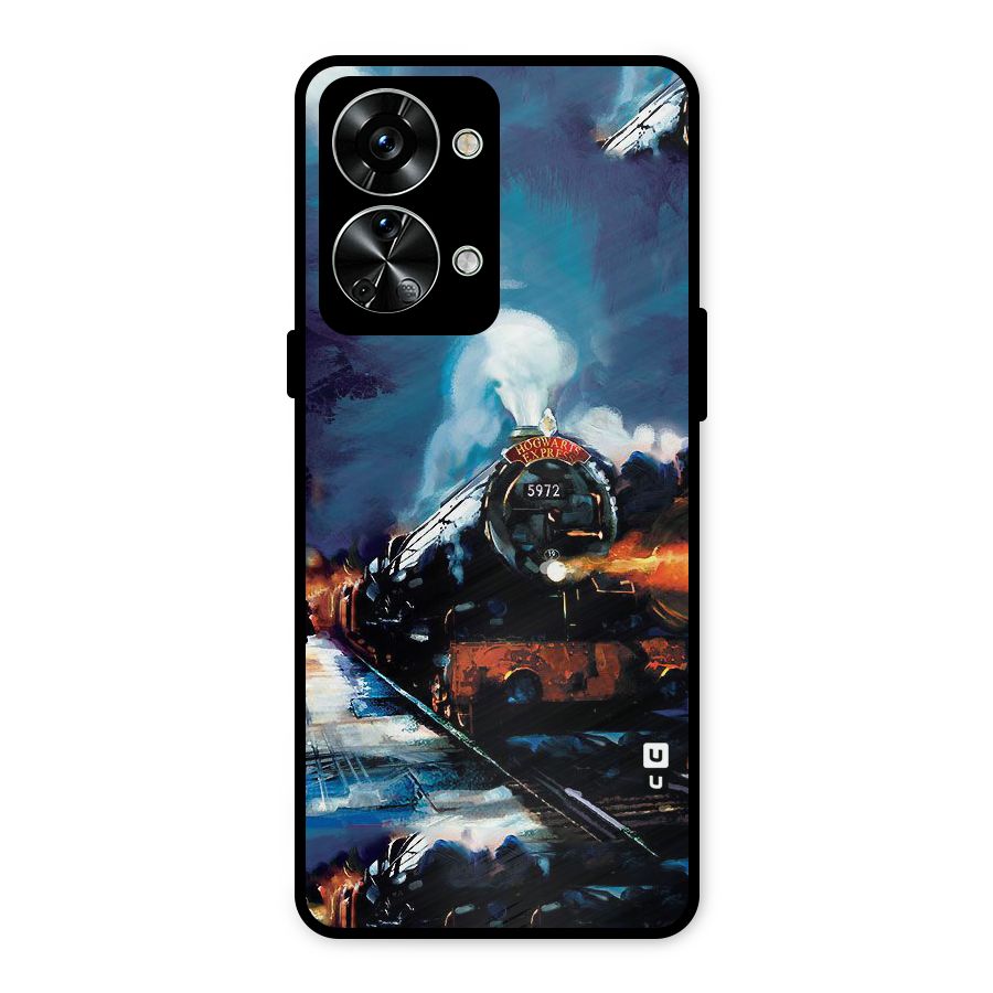 Train Art Metal Back Case for OnePlus Nord 2T