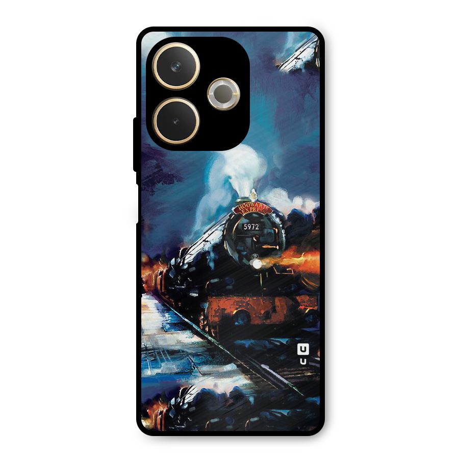 Train Art Metal Back Case for Oppo A5 Pro