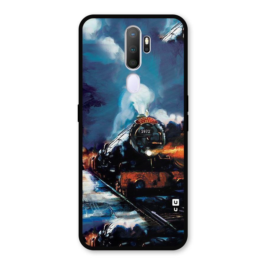 Train Art Metal Back Case for Oppo A9 (2020)