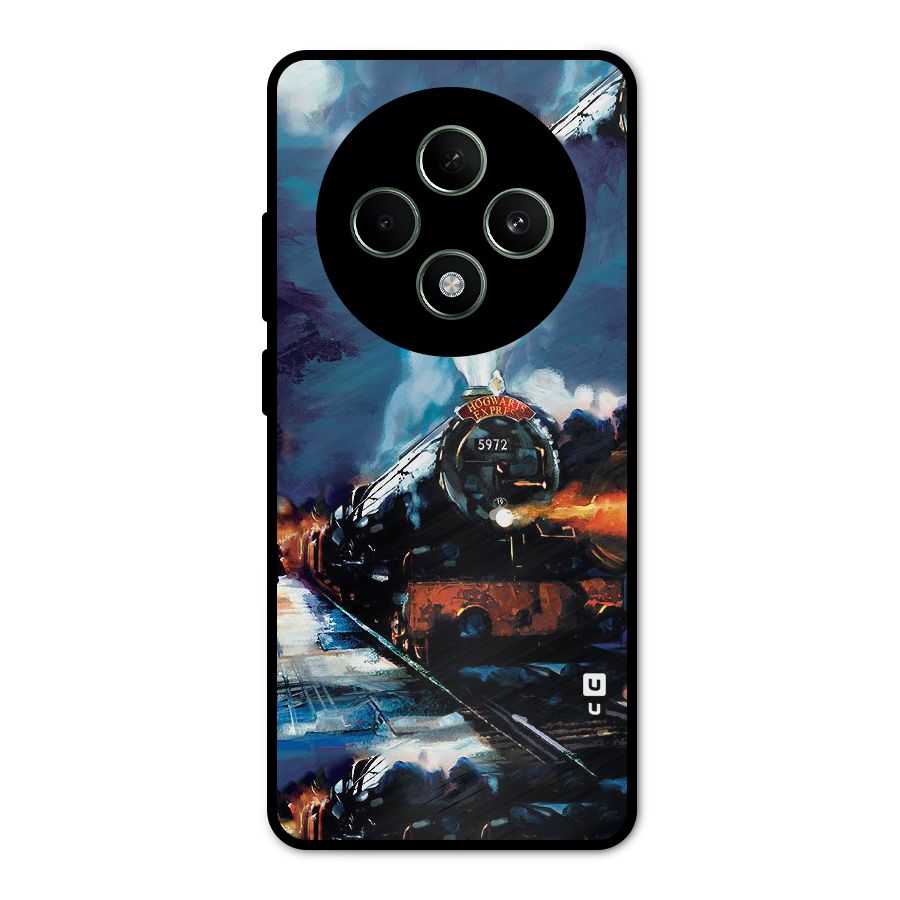 Train Art Metal Back Case for Oppo F27