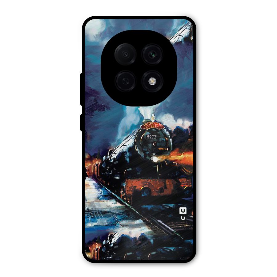Train Art Metal Back Case for Oppo F29 Pro
