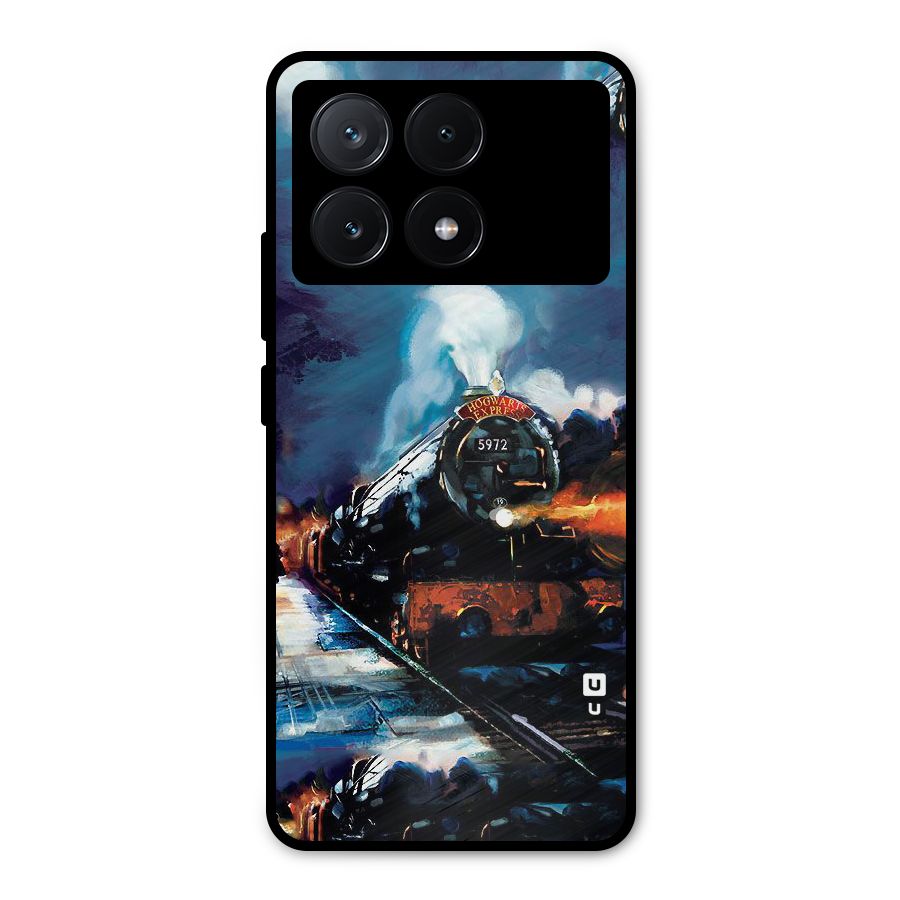 Train Art Metal Back Case for Poco X6 Pro