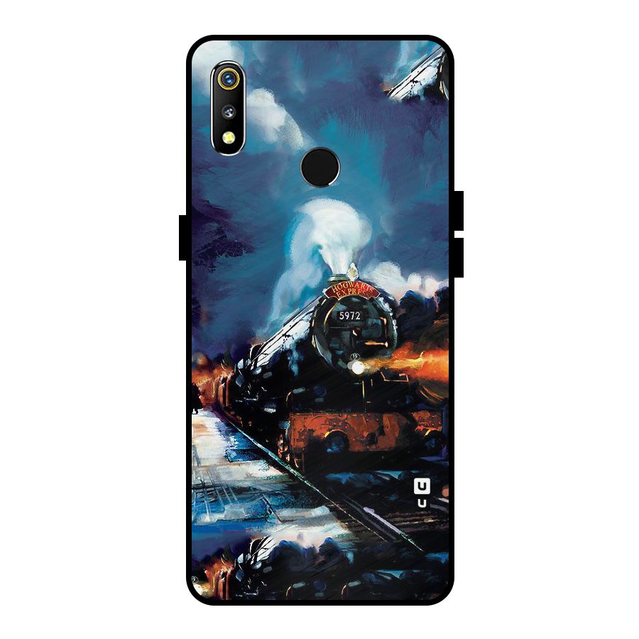Train Art Metal Back Case for Realme 3