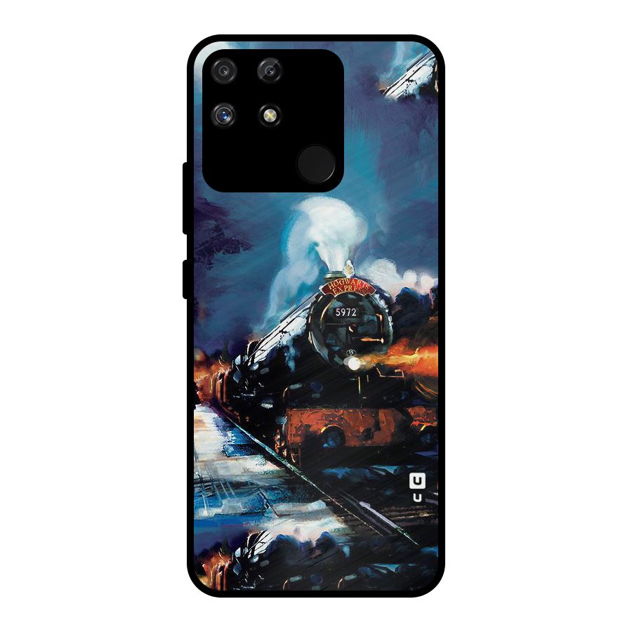 Train Art Metal Back Case for Realme Narzo 50A
