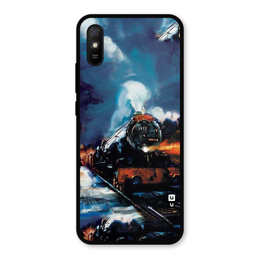 Train Art Metal Back Case for Redmi 9a