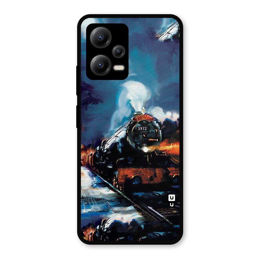 Train Art Metal Back Case for Redmi Note 12 5G