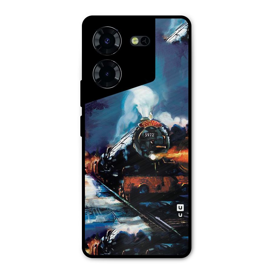 Train Art Metal Back Case for Tecno Pova 5 Pro 5G