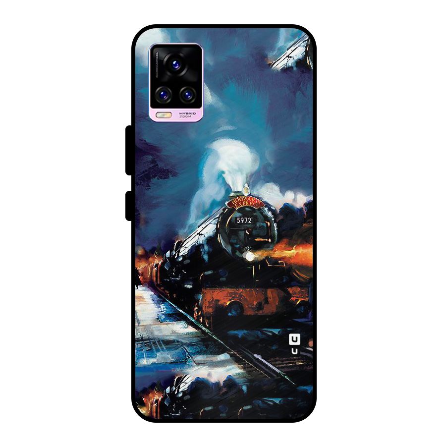 Train Art Metal Back Case for Vivo V20 Pro