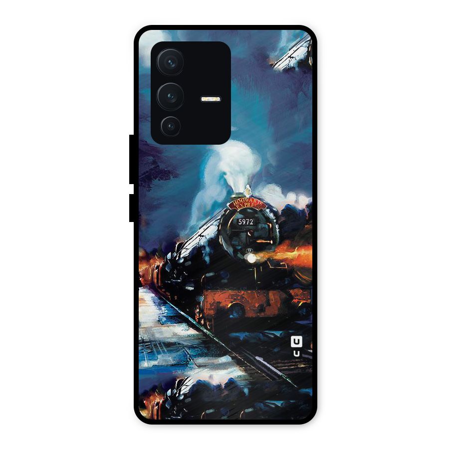 Train Art Metal Back Case for Vivo V23 5G