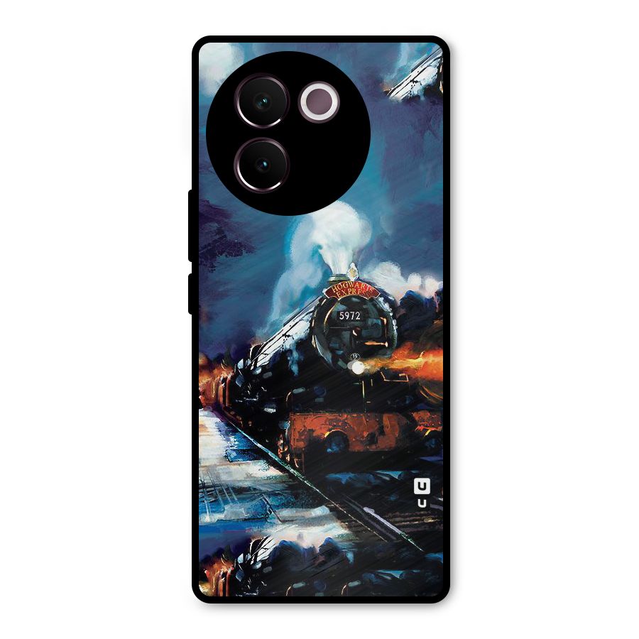Train Art Metal Back Case for Vivo V30e