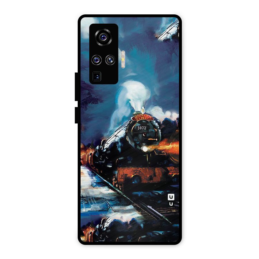 Train Art Metal Back Case for Vivo X50 Pro