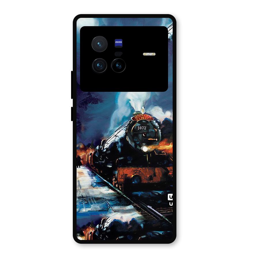 Train Art Metal Back Case for Vivo X80