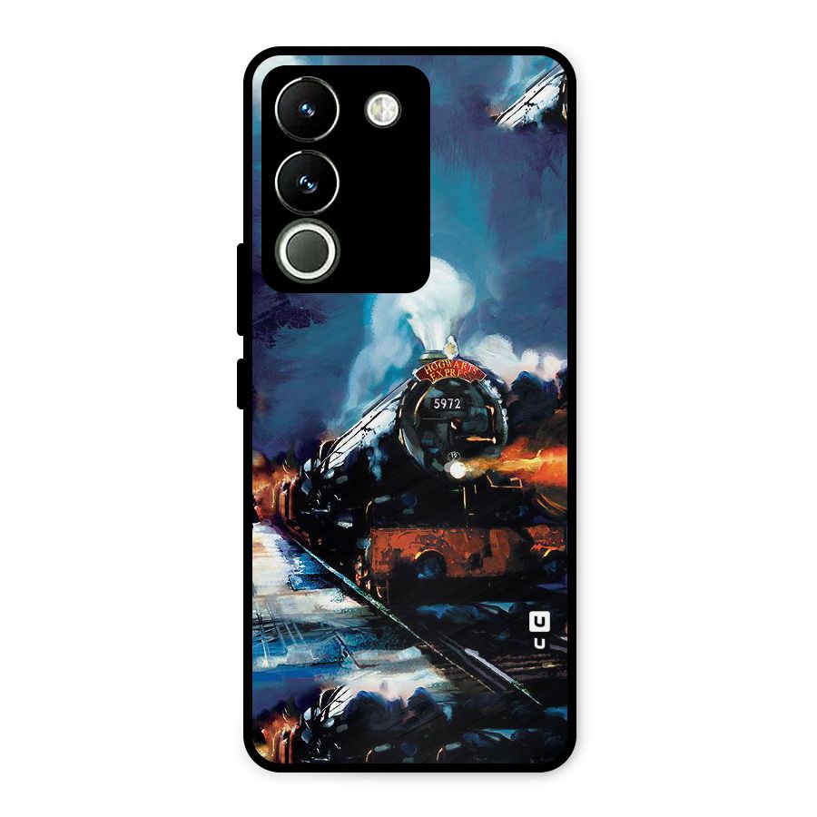 Train Art Metal Back Case for Vivo Y200