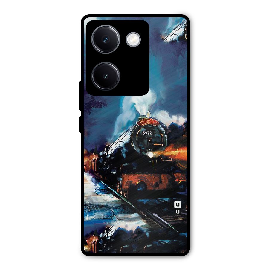 Train Art Metal Back Case for Vivo Y300 Plus