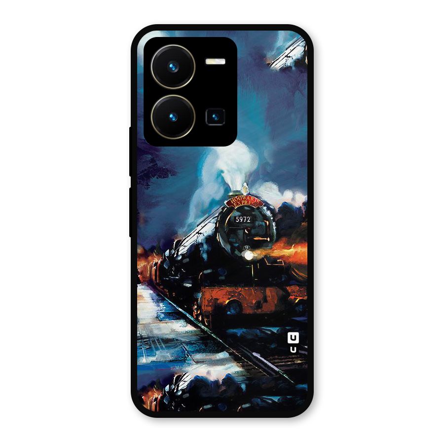 Train Art Metal Back Case for Vivo Y35