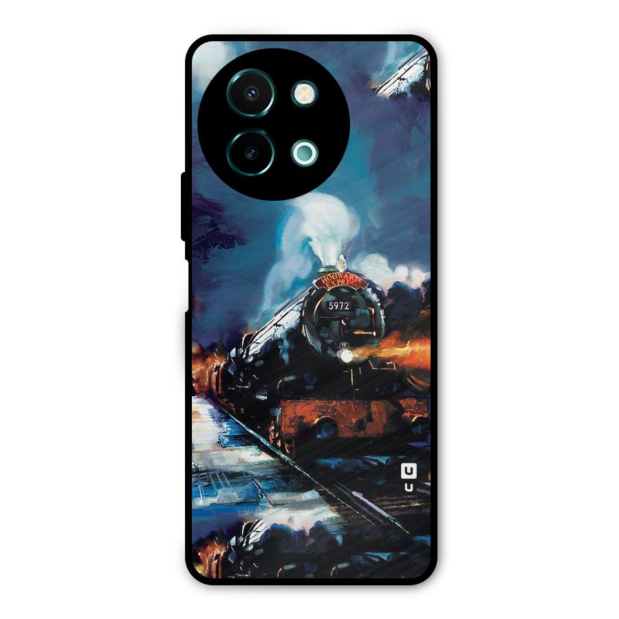 Train Art Metal Back Case for Vivo Y58