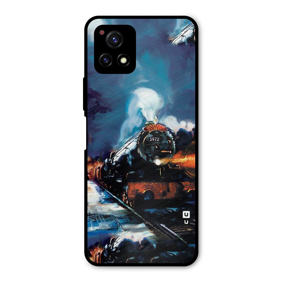 Train Art Metal Back Case for Vivo Y72 5G