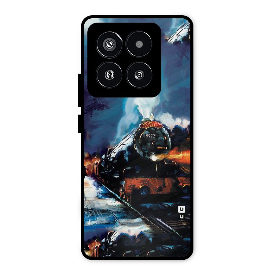Train Art Metal Back Case for Xiaomi 14 Pro